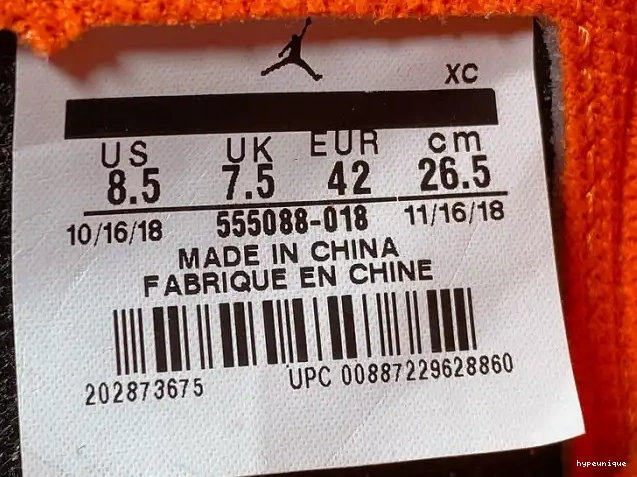 HYPE 555088-018 Jordan OG Air Grey Neutral 1 High Retro 0422